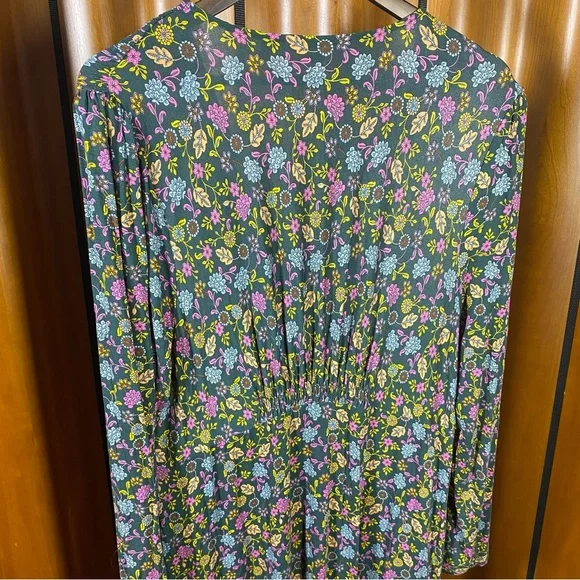Boden Jersey Midi Tea Dress Chatsworth Green, Lotus Petal - Size 16/18 Regular - Picture 12 of 13